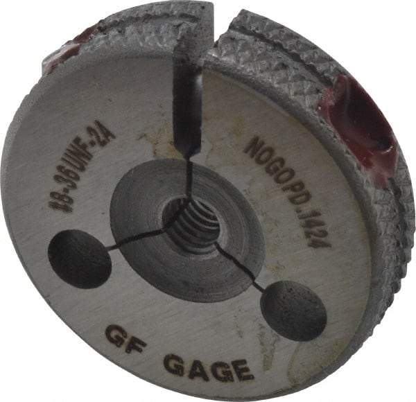 GF Gage - 8-36 No Go Single Ring Thread Gage - Class 2A - Industrial Tool & Supply