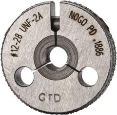 GF Gage - 12-28 No Go Single Ring Thread Gage - Class 2A - Industrial Tool & Supply