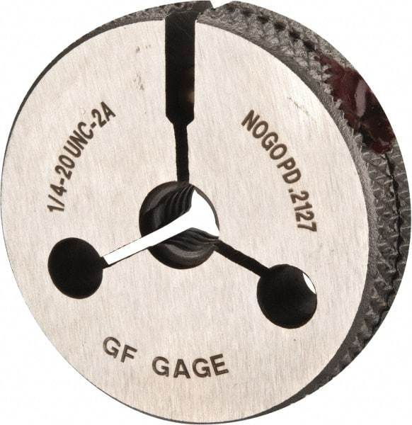 GF Gage - 1/4-20 No Go Single Ring Thread Gage - Class 2A - Industrial Tool & Supply