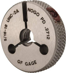 GF Gage - 5/16-18 No Go Single Ring Thread Gage - Class 2A - Industrial Tool & Supply