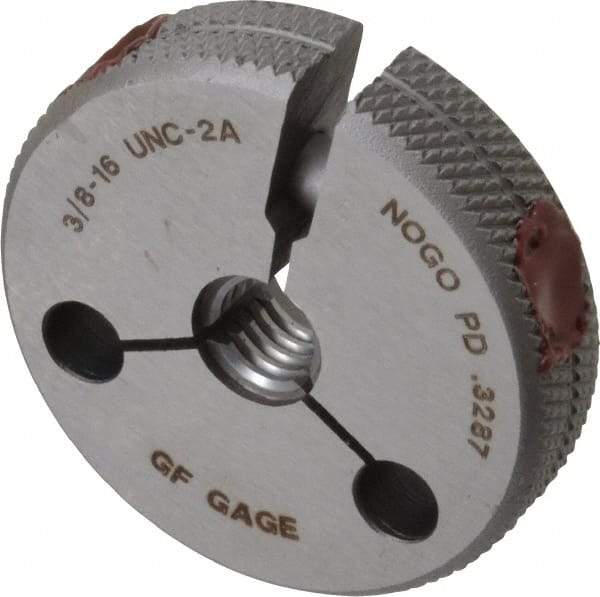 GF Gage - 3/8-16 No Go Single Ring Thread Gage - Class 2A - Industrial Tool & Supply