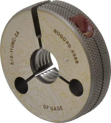GF Gage - 5/8-11 No Go Single Ring Thread Gage - Class 2A - Industrial Tool & Supply