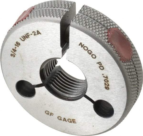 GF Gage - 3/4-16 No Go Single Ring Thread Gage - Class 2A - Industrial Tool & Supply