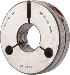 GF Gage - 1-20 No Go Single Ring Thread Gage - Class 2A - Industrial Tool & Supply