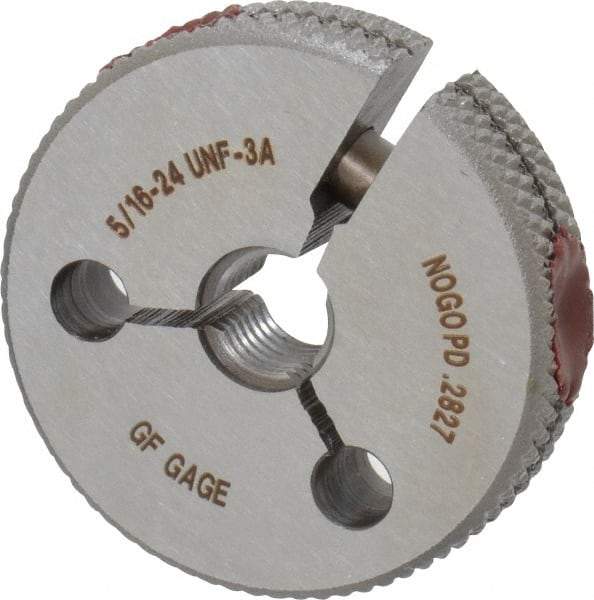 GF Gage - 5/16-24 No Go Single Ring Thread Gage - Class 3A - Industrial Tool & Supply