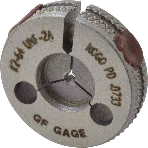 GF Gage - 2-64 Go/No Go Double Ring Thread Gage - Class 2A - Industrial Tool & Supply