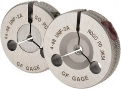 GF Gage - 4-48 Go/No Go Double Ring Thread Gage - Class 2A - Industrial Tool & Supply