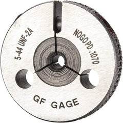 GF Gage - 5-44 Go/No Go Double Ring Thread Gage - Class 2A - Industrial Tool & Supply