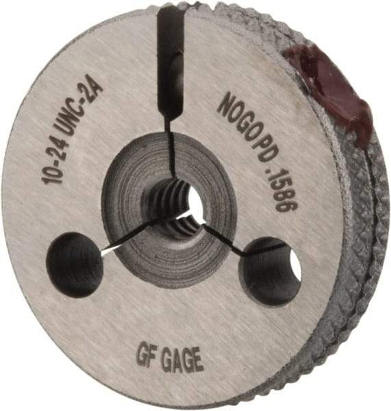GF Gage - 10-24 Go/No Go Double Ring Thread Gage - Class 2A - Industrial Tool & Supply