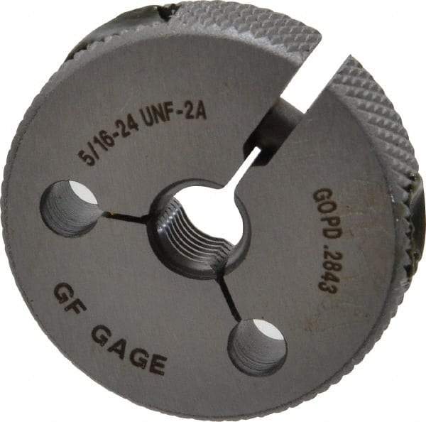 GF Gage - 5/16-24 Go/No Go Double Ring Thread Gage - Class 2A - Industrial Tool & Supply