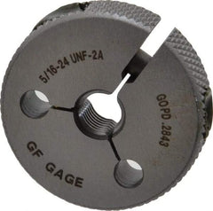 GF Gage - 5/16-24 Go/No Go Double Ring Thread Gage - Class 2A - Industrial Tool & Supply
