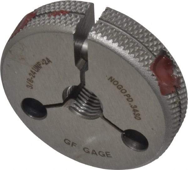 GF Gage - 3/8-24 Go/No Go Double Ring Thread Gage - Class 2A - Industrial Tool & Supply