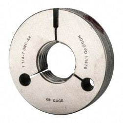 GF Gage - 1-1/4 - 7 Go/No Go Double Ring Thread Gage - Class 2A - Industrial Tool & Supply