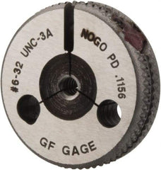 GF Gage - 6-32 Go/No Go Double Ring Thread Gage - Class 3A - Industrial Tool & Supply