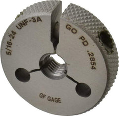 GF Gage - 5/16-24 Go/No Go Double Ring Thread Gage - Class 3A - Industrial Tool & Supply