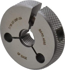 GF Gage - 7/16-20 Go/No Go Double Ring Thread Gage - Class 3A - Industrial Tool & Supply