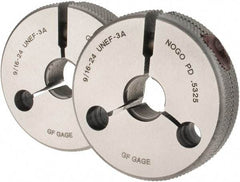 GF Gage - 9/16-24 Go/No Go Double Ring Thread Gage - Class 3A - Industrial Tool & Supply