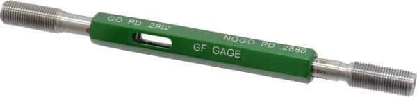 GF Gage - 5/16-32 Go/No Go Truncated Taperlock Thread Setting Plug Gage - Class 2A, Size 1 Handle, Steel - Industrial Tool & Supply