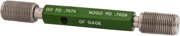 GF Gage - 3/4-16 Go/No Go Truncated Taperlock Thread Setting Plug Gage - Class 2A, Size 3 Handle, Steel - Industrial Tool & Supply