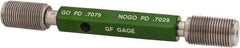 GF Gage - 3/4-16 Go/No Go Truncated Taperlock Thread Setting Plug Gage - Class 2A, Size 3 Handle, Steel - Industrial Tool & Supply