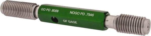 GF Gage - 7/8-9 Go/No Go Truncated Taperlock Thread Setting Plug Gage - Class 2A, Size 4 Handle, Steel - Industrial Tool & Supply