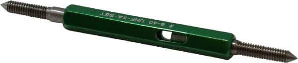 GF Gage - #6-40 Go/No Go Truncated Taperlock Thread Setting Plug Gage - Class 3A, Steel - Industrial Tool & Supply
