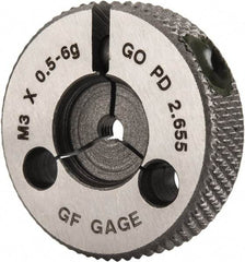 GF Gage - M3x0.5 Go Single Ring Thread Gage - Class 6G - Industrial Tool & Supply