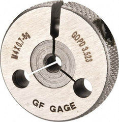 GF Gage - M4x0.7 Go Single Ring Thread Gage - Class 6G - Industrial Tool & Supply
