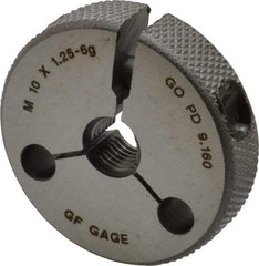 GF Gage - M10x1.25 Go Single Ring Thread Gage - Class 6G - Industrial Tool & Supply