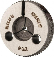 GF Gage - M2.5x0.45 No Go Single Ring Thread Gage - Class 6G - Industrial Tool & Supply
