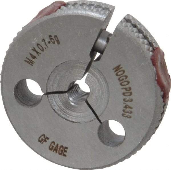 GF Gage - M4x0.7 No Go Single Ring Thread Gage - Class 6G - Industrial Tool & Supply