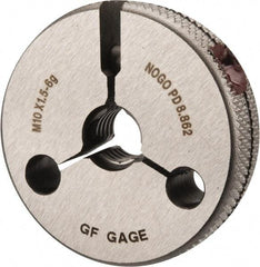 GF Gage - M10x1.5 No Go Single Ring Thread Gage - Class 6G - Industrial Tool & Supply