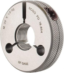 GF Gage - M20x1.5 No Go Single Ring Thread Gage - Class 6G - Industrial Tool & Supply