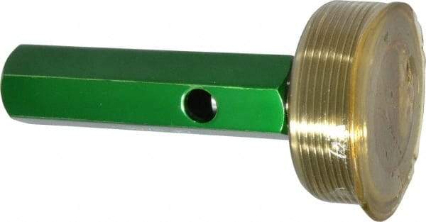 GF Gage - 2 - 11-1/2 Single End Tapered Plug Pipe Thread Gage - Handle Size 5, Handle, NPT-L1 Tolerance - Industrial Tool & Supply