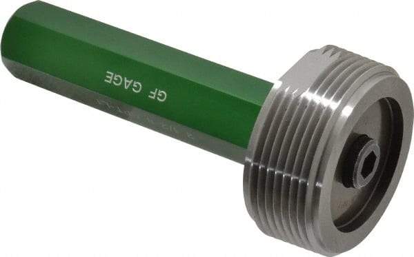 GF Gage - 2-1/2 - 8 Single End Tapered Plug Pipe Thread Gage - Handle Size 6, With Handle, NPT-L1 Tolerance - Industrial Tool & Supply
