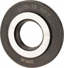 GF Gage - 3/8-18 Thread, Class L1, Ring Pipe Thread Gage - NPT Thread - Industrial Tool & Supply