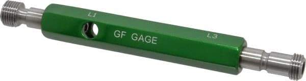 GF Gage - 1/8-27 Double End Tapered Plug Pipe Thread Gage - Handle Size 2, Handle Included, NPTF-L1 & NPTF-L3 Tolerance - Industrial Tool & Supply