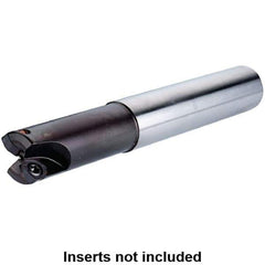 Kennametal - 20mm Cut Diam, 0.0394" Max Depth, 20mm Shank Diam, Cylindrical Shank Indexable High-Feed End Mill - Screw Holding Method, WP..05X3.. Insert, Through Coolant - Industrial Tool & Supply
