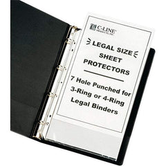 C-LINE - 50 Piece Clear Sheet Protectors-Ring Binder - 14" High x 8-1/2" Wide - Industrial Tool & Supply