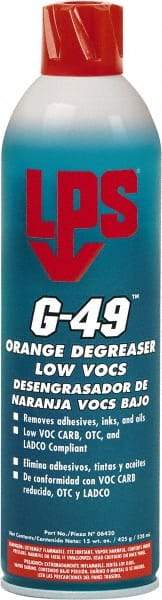 LPS - 20 oz Aerosol Cleaner/Degreaser - Aerosol, Orange - Industrial Tool & Supply