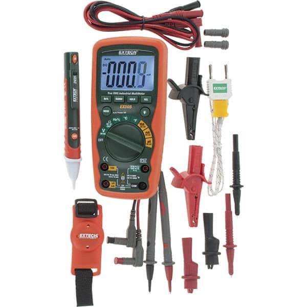 Extech - 4 Piece, Digital Multimeter Kit - 1,000 Volt Max - Industrial Tool & Supply