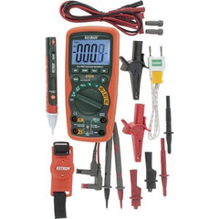 Extech - 4 Piece, Digital Multimeter Kit - 1,000 Volt Max - Industrial Tool & Supply