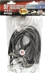 Erickson Manufacturing - Tarp Strap with S Hook - 31" OAL, Black - Industrial Tool & Supply