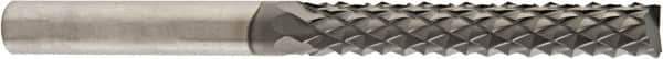 Niagara Cutter - 1/4" Diam, 3/4" LOC, End Mill End, Solid Carbide Diamond Pattern Router Bit - Right Hand Cut, 2-1/2" OAL, 1/4" Shank Diam, Use on Carbon Fiber, Composite, Graphite, Green Ceramics - Industrial Tool & Supply