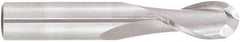 Niagara Cutter - 5/16" Diam, 1" LOC, 2 Flute Solid Carbide Ball End Mill - TiAlN Finish, Single End, 4" OAL, 5/16" Shank Diam, Spiral Flute - Industrial Tool & Supply