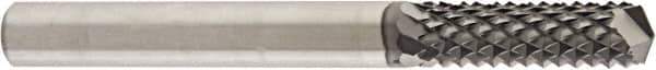 Niagara Cutter - 1/4" Diam, 3/4" LOC, Drill Point End, Solid Carbide Diamond Pattern Router Bit - Right Hand Cut, 2-1/2" OAL, 1/4" Shank Diam, Use on Carbon Fiber, Composite, Graphite, Green Ceramics - Industrial Tool & Supply