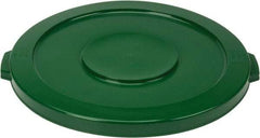 PRO-SOURCE - Round Lid for Use with 32 Gal Round Trash Cans - Green, Polyethylene, For Brute Trash Cans - Industrial Tool & Supply