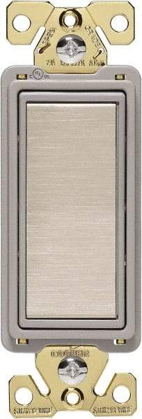 Cooper Wiring Devices - 4 Pole, 120 to 277 VAC, 20 Amp, Commercial Grade, Rocker, Wall and Dimmer Light Switch - 1.3 Inch Wide x 4.19 Inch High - Industrial Tool & Supply