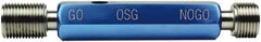 OSG - M4x0.70, Class 6H, Double End Plug Thread Go/No Go Gage - High Speed Steel, Handle Included - Industrial Tool & Supply
