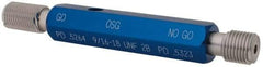 OSG - 9/16-18, Class 2B, Double End Plug Thread Go/No Go Gage - High Speed Steel, Handle Included - Industrial Tool & Supply